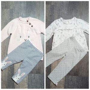 John Lewis, Set of Two Matching Set Sz 3-6 Months